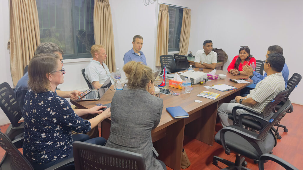 Office meeting with Benighat Rorang Municipility, in Dhading, Nepal
