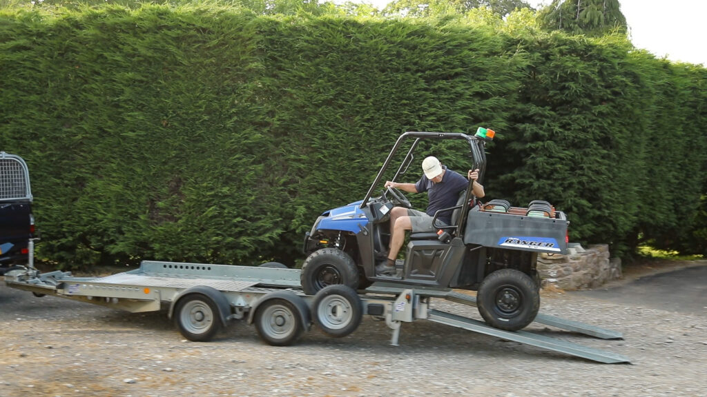 Polaris. being unloaded at the UK pilot site.